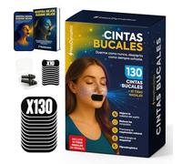 Lot de 130 bandes buccales pour dormir avec 10 lanières nasales + bouchons d'oreilles + E-Book | Bouchons pour dormir | Bouches pour dormir | Bandeau buccal pour dormir