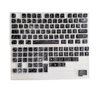 Lot de 130 touches avec motif toile d'araignées imprimées sur le côté pour claviers mécaniques PBT 61 64 68 82 84 96 98 100 104