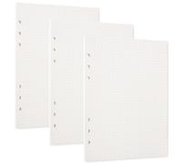 Lot de 135 feuilles de papier de recharge A5 à pois - 6 trous - Pour carnet de notes A5, carnet de notes, carnet de notes, croquis, peinture