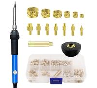 Lot de 139 inserts filetés pour imprimante 3D, embouts filetés pour fer à souder, embouts de fer à souder pour inserts filetés, écrous à fondre M2 M3 M4 M5 M6 M8
