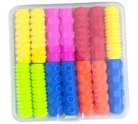 Lot de 14/28 porte-crayons ergonomiques en silicone souple pour étudiants, tout-petits et enfants d'âge préscolaire