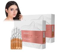 Lot de 14 ampoules de sérum capillaire pour la croissance et la régénération des cheveux - Huile hydratante pour cheveux fins à abîmés, secs, mats et cassants