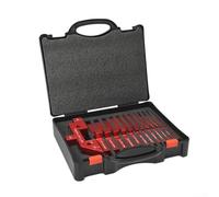 Lot de 14 blocs de configuration de table en alliage d'aluminium pour un réglage précis de la hauteur du foret de toupie - Test d'épaisseur et de profondeur de fraisage avec jauge d'angle pour scies