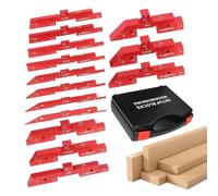 Lot de 14 blocs de hauteur pour le travail du bois - Jauge d'angle de | Blocs d'installation pour fraises de toupie pour calibrage, entretien, artisanat, amateurs de menuisiers