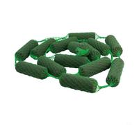 Lot de 14 blocs de mousse cylindriques verts pour arche florale 13 x 5 cm Base absorbant l'eau pour arrangements floraux frais ou artificiels, décoration de fête de mariage
