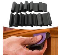 Lot de 14 blocs de ponçage en caoutchouc pour polissage de menuiserie et œuvres d'art avec différentes formes