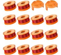 Lot de 14 Bobines de Fil Ø1,65 mm 3 m WA0004.1/WA0010 Compatible avec Les Débroussailleuses et Coupe-Bordures Worx 20V(14 Fil Coupe Bordure,2 Couvercle)