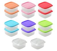 Lot de 14 boîtes à croustiller, boîtes complémentaires, boîtes de rangement avec couvercle, bocaux scellés réutilisables, passent au micro-ondes, boîtes à croustillant