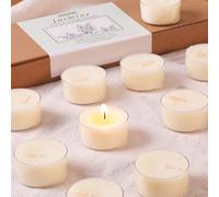 Lot de 14 bougies chauffe-plat parfumées au jasmin - Cire de palmier 100 % pure, combustion de 6 heures, bougies chauffe-plat d'aromathérapie florale blanche pour romance, relaxation, spa à domicile