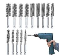 Lot de 14 Brosses Métalliques pour Perceuse : Acier et Acier Inoxydable, Diamètre 8-25 mm
