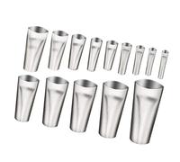 Lot de 14 buses de mastic ergonomiques faciles à utiliser avec embout en acier inoxydable pour artisans et amateurs de calfeutrage lisse, réparation de la maison, ensemble de buses de calfeutrage