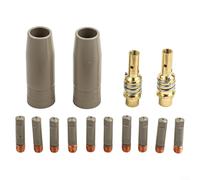 Lot de 14 buses de soudage pour 15AK - Résistance à la chaleur améliorée - Élimination efficace des scories - Aluminium aéronautique léger - Cuivre de haute pureté - Taille standard pour