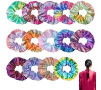 Lot de 14 chouchous métalliques brillants pour filles, bandeaux élastiques à cheveux pour queue de cheval, accessoires tendance pour femmes et filles, gymnastique, fête d'anniversaire