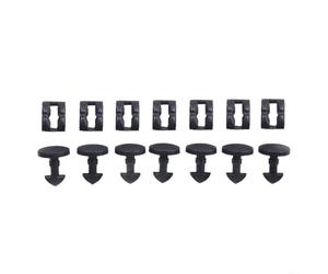 Lot de 14 clips de fixation pour œil de remorquage avant | pour Land | pour Rover Discovery 3 (2005-2009) | Retaineurs d'insert d'amarrage en plastique | Kit de remplacement de fixations de garniture