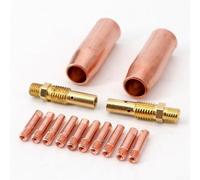 Lot de 14 consommables de soudage Mig pour torche Tw 100L, buse diffuseur de gaz en cuivre avec filetage M3, embouts de fil de 0,6 mm à 1,2 mm pour soudure industrielle (0,8 mm)