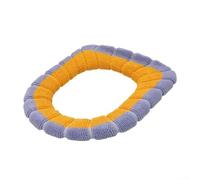Lot de 14 coussinets doux et épais pour siège de toilette, extensibles, lavables en tissu polyester chaud pour le confort de la salle de bain, plusieurs couleurs disponibles