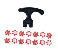 Lot de 14 crampons de golf de rechange avec clé, pointes de chaussures de golf en TPU souple 0,9 cm pour une meilleure traction et confort