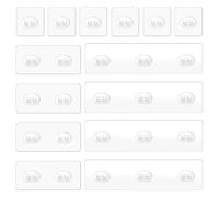 Lot De 14 Crochets Adhésifs de Rechange pour Etagère de Douche,Hameçon Auto-Adhésifs Sans Perçage,Crochets Muraux Imperméables pour Etagère D'angle de Douche,Cuisine, Salle de Bain, WC (Style 1)