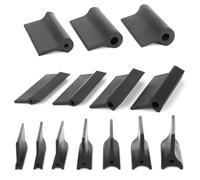 Lot de 14 disques de ponçage profilés, poignées de ponçage angulaires en caoutchouc disques flexibles convexes et concaves pour le ponçage automobile du bois et des murs