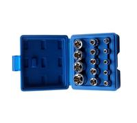 Lot de 14 douilles femelles E Star E4-E24 avec insert hexagonal externe pour travail des métaux