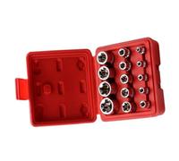 Lot de 14 douilles femelles E Star E4-E24 Drive E-Star avec douilles hexagonales externes traitées thermiquement