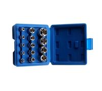 Lot de 14 douilles femelles E Star E4-E24 Drive E-Star avec douilles hexagonales externes traitées thermiquement
