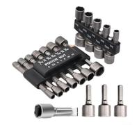 Lot de 14 douilles hexagonales métriques et pour embouts de tournevis à écrou impérial, adaptateur d'extension pour perceuse électrique DeWalt pour Makita, Bosch
