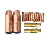 Lot de 14 embouts de soudage MIG pour torche M3 de 100 L, comprend des embouts de contact, une buse, un diffuseur de gaz, 0,1 cm, ensemble complet de rechange