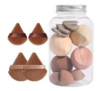 Lot de 14 éponges de maquillage douces | Houppette à poudre longue durée pour utilisation humide et sèche, éponge de maquillage douce, éponge à poudre pour femme, petite amie, mère, épouse