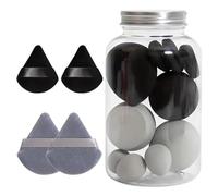 Lot de 14 éponges de maquillage pour fond de teint - Éponges de maquillage - Éponges de maquillage - Éponges et cales - Pour une utilisation humide et sèche - Pour petite amie, mère