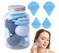 Lot de 14 éponges de maquillage pour fond de teint - Éponges de maquillage - Éponges de maquillage - Éponges et cales - Pour une utilisation humide et sèche - Pour petite amie, mère