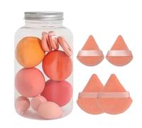 Lot de 14 éponges de maquillage pour fond de teint - Éponges de maquillage - Éponges de maquillage - Éponges et cales - Pour une utilisation humide et sèche - Pour petite amie, mère