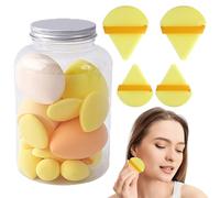 Lot de 14 éponges de maquillage pour fond de teint - Éponges de maquillage - Éponges de maquillage - Éponges et cales - Pour une utilisation humide et sèche - Pour petite amie, mère
