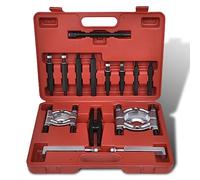 Lot de 14 extracteurs de roulements de roue en acier haute performance avec mâchoires de 5,1 cm et 7,6 cm, poutre en H, vis de guidage, vis d'expansion, adaptateur yoke dans une mallette solide pour