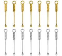 Lot de 14 mini cuillères à coca bicolores en alliage - Portable - Peut être utilisé comme pendentif pour remplir le sel, les épices, les poudres et autres usages multiples
