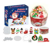 Lot de 14 mini décorations de Noël, figurines miniatures de Noël, ornements, boules à neige, bricolage, cadeaux de Noël pour