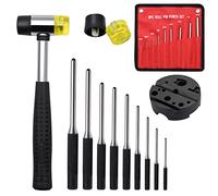 Lot de 14 outils de réparation pour enlever les pinces, y compris le bloc universel, les poinçons et le marteau (chasse-goupilles et bloc)