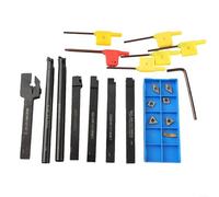 Lot de 14 outils de tournage avec inserts en carbure haute performance pour plus d'efficacité