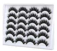 Lot de 14 paires de bandes pelucheuses effet œil de chat 3D naturel imitation vison