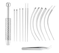 Lot de 14 piercings coniques 16 G 18 G - Outil de piercing pour ouverture/changement