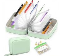 Lot de 14 piluliers étanches à l'intérieur - Format A8 - Étanches - Réutilisables - Avec 14 sacs à code couleur - Pour voyage quotidien