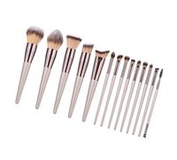 Lot de 14 pinceaux de maquillage pour visage complet - Pour fard à paupières, anti-cernes - Avec sac de rangement