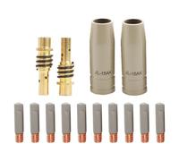 Lot de 14 porte-embouts 15AK pour buse de soudage pour torche 15AK