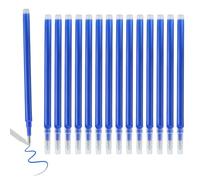 Lot de 14 Recharges de Rechange Effaçables, Bleues 0,7 mm pour Stylos à Gel Mines de Rechange pour Stylo Gel Effaçable pour Pilot FriXion Ball Clicker et Eberhard Faber pour L'école Quotidienne