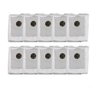 Lot de 14 sacs à poussière pour Ecovacs pour Deebot X8 pour omni pour x9 Pro pour t50 Max - Sacs de rechange au charbon actif 3 l Capacité jusqu'à 75 jours (lot de 10)