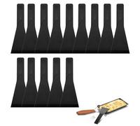 Lot de 14 Spatule à Fromage, Raclette Résistante à La Chaleur, Antiadhésives Spatule à Raclette, Pour Les Poêles Antiadhésives, Les Assiettes Gourmet, Les Poêles à Frire, Les Grils à Fromage, Noir