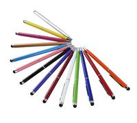 Lot de 14 stylos à bille avec stylet tactile pour toutes les tablettes, stylet en métal pour écran tactile, stylo à bille de haute qualité, pour iPad, iPhone, Kindle, téléphone portable, toutes les