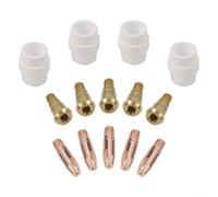 Lot de 14 supports de pointe diffuseur de gaz pour torche de soudage MIG 24KD 0 8 mm 14 pièces de rechange pour un fonctionnement stable de soudage