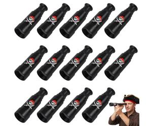Lot de 14 télescopes de pirate extensibles, accessoires de fête de pirate pour aventure, accessoires polyvalents, fêtes à thème, anniversaires, costumes et jeux de rôle