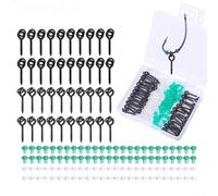 Lot de 140 bouchons de perles de pêche à la carpe pour accessoires de bas de ligne avec design compact léger et matériau plastique pour diverses techniques de pêche